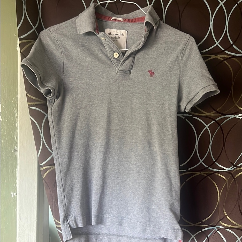 Abercrombie Kids Gray Polo Short Sleeve Shirt